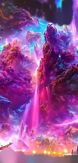 World Purple Light Live Wallpaper