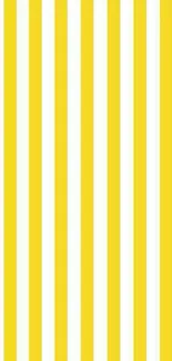 Vibrant yellow striped wallpaper design